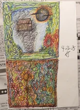 Signed OuTsIdEr ArT: Angela Johnson - Nashville TN - approx. 5.5X8"