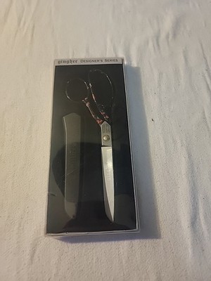 GINGHER *Emilia* Retired Designer Series 8'' Dressmaker's Scissors No Sheath