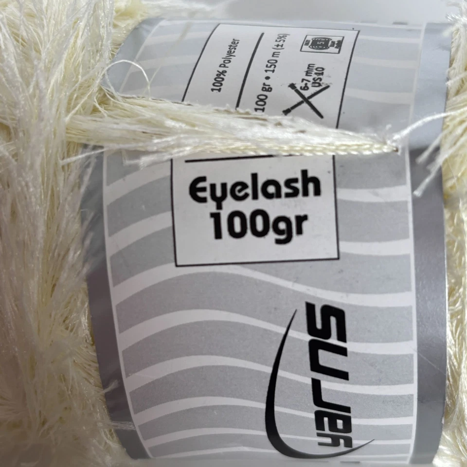 Ice Yarns Eyelash Cream Yarn Skein Bulky Knitting Crochet Polyester150 m 100gr - Image 4 of 4