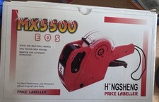 EOS MX-5500 Price Tag Labeler with 5000 Labels and Ink Roller