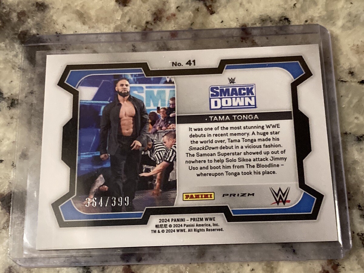 2024 Panini WWE Prizm Tama Tonga Red Pulsar Prizm Parallel 364/399
