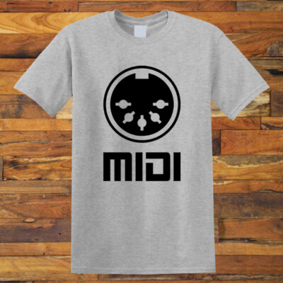 MIDI Musical Instrument Digital Interface Men's Grey S-5XL