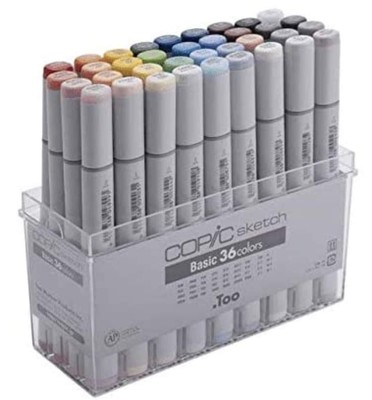Too Copic Sketch Basic 36 Color Set 1.38 Lbs CZ22075668 multicolor