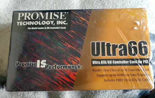 Promise Technology: Ultra66 Ultra ATA/66 PCI Controller Karte. Offener Karton wie abgebildet