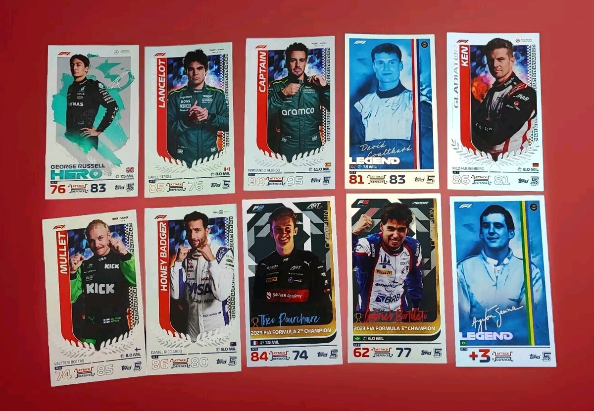 Topps 2024 F1 Turbo Attax India All Giant cards GC1- GC10 complete
