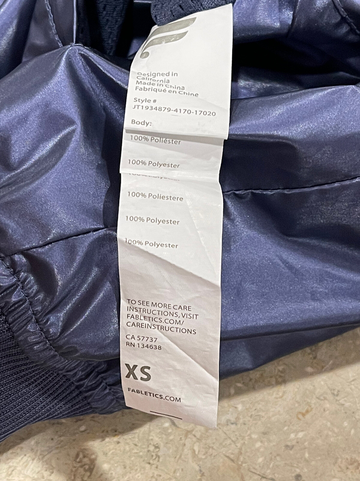 Fabletics Blue Amara Reversible Jacket W Hood Siz… - image 9