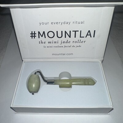MOUNT LAI ~ Mini Jade Facial Roller De-Puffing Anti-Aging Massaging Tool!