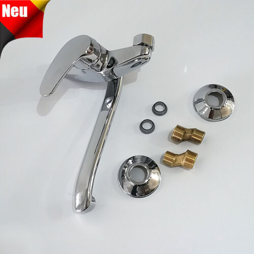 Rubinetto cucina girevole scarico montaggio a parete miscelatore cucina bagno rubinetto - Foto 6 di 10