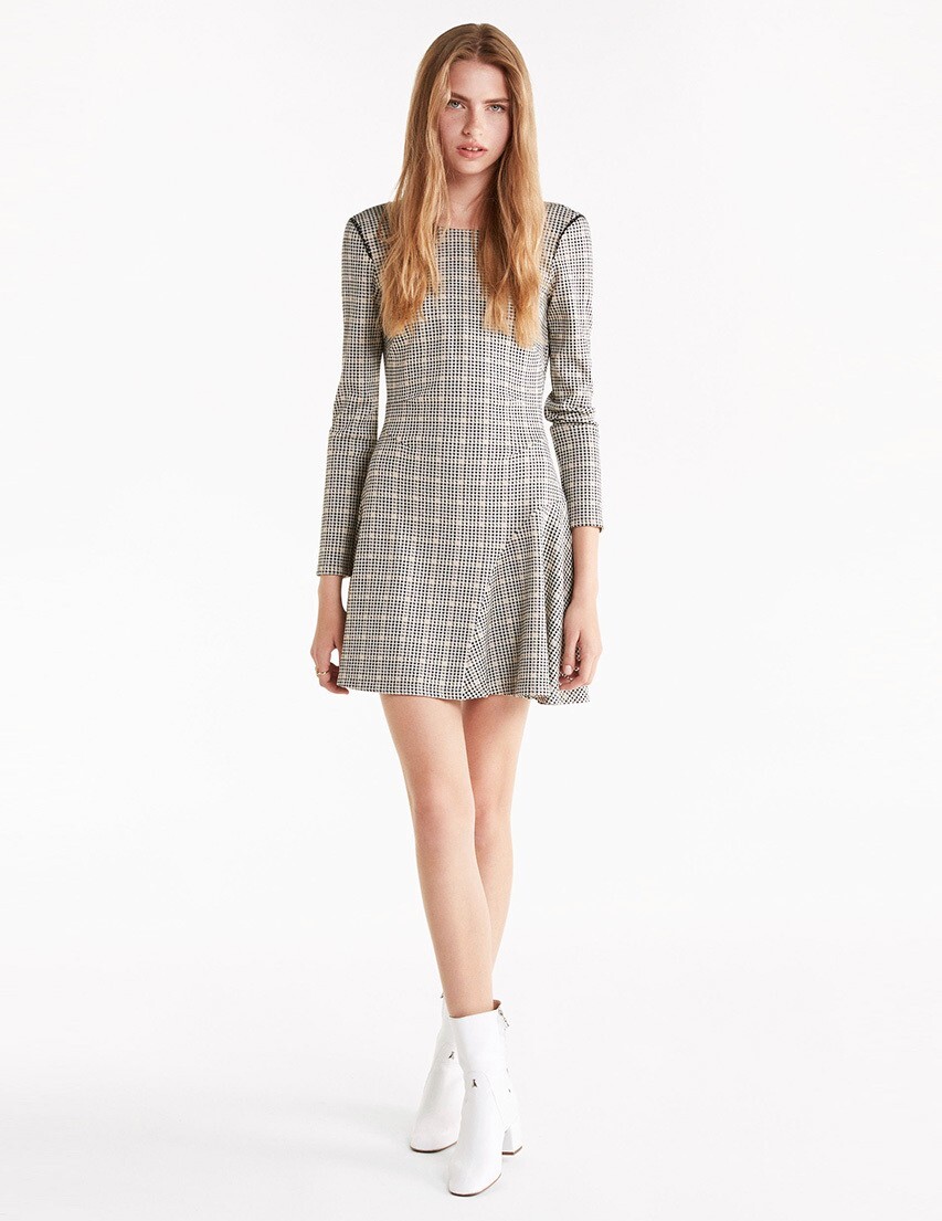 patrizia pepe short dress Patrizia Pepe - Sheath Short Dress with Puffed Shoulder Straps - Fuxsia - Dress - Made in Italy - Luxury Exclusive Collection
