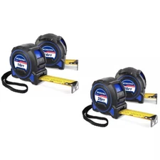 WORKPRO 2PC16 FT/25 FT Tape Measure Heavy Duty Double Retract Measuring Tape NEW