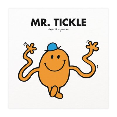 Mr Men Kunstdruck Herr Kitzeln Wand hängen Zuhause Zimmer Dekor Geschenk Roger Hargreeves