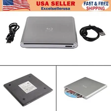 Burner USB External BD-R BD DVD CD RW Disc Writer Laptop Movie Player U