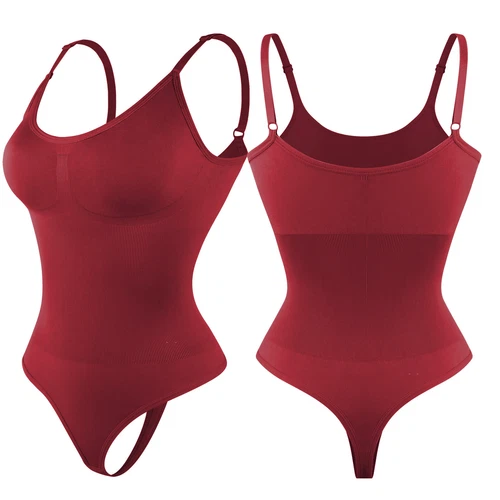 Women Shapewear Bodysuit Tummy Control Body Shaper Sculpting Snatched Waist Cami - Picture 33 of 48
