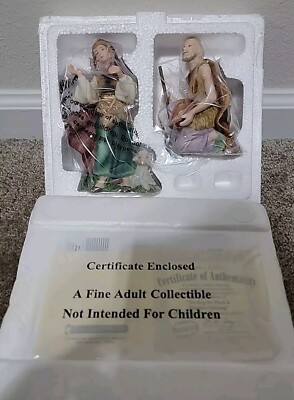 #ad Hawthorne Village Thomas Kinkade Nativity Tending the Flock amp; Humble Offering $35.99