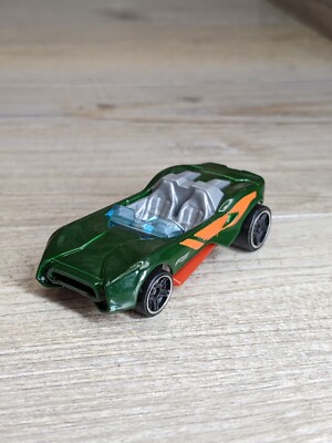 Carbonic Hot Wheels Mattel 2014 Malaysia J22 Green w/ Orange