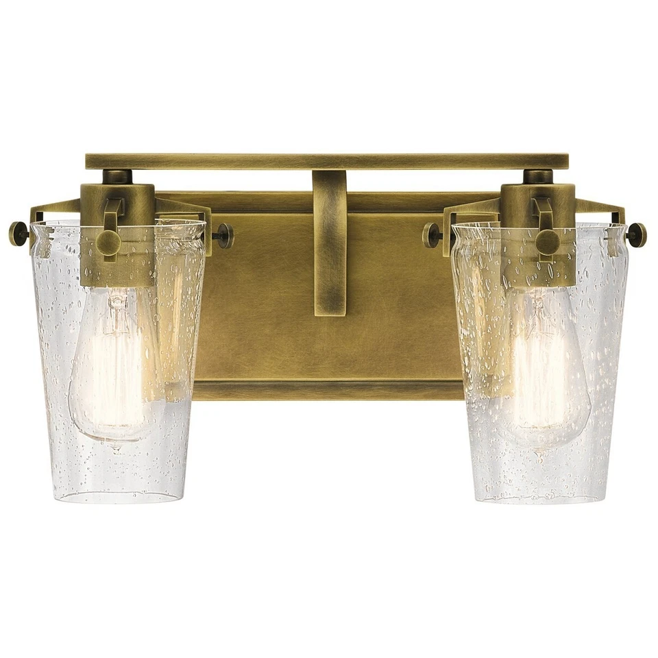 Светильник для туалетного столика Kichler 45296NBR - Alton 2 лампы - натуральная латунь - Изображение 2 из 2