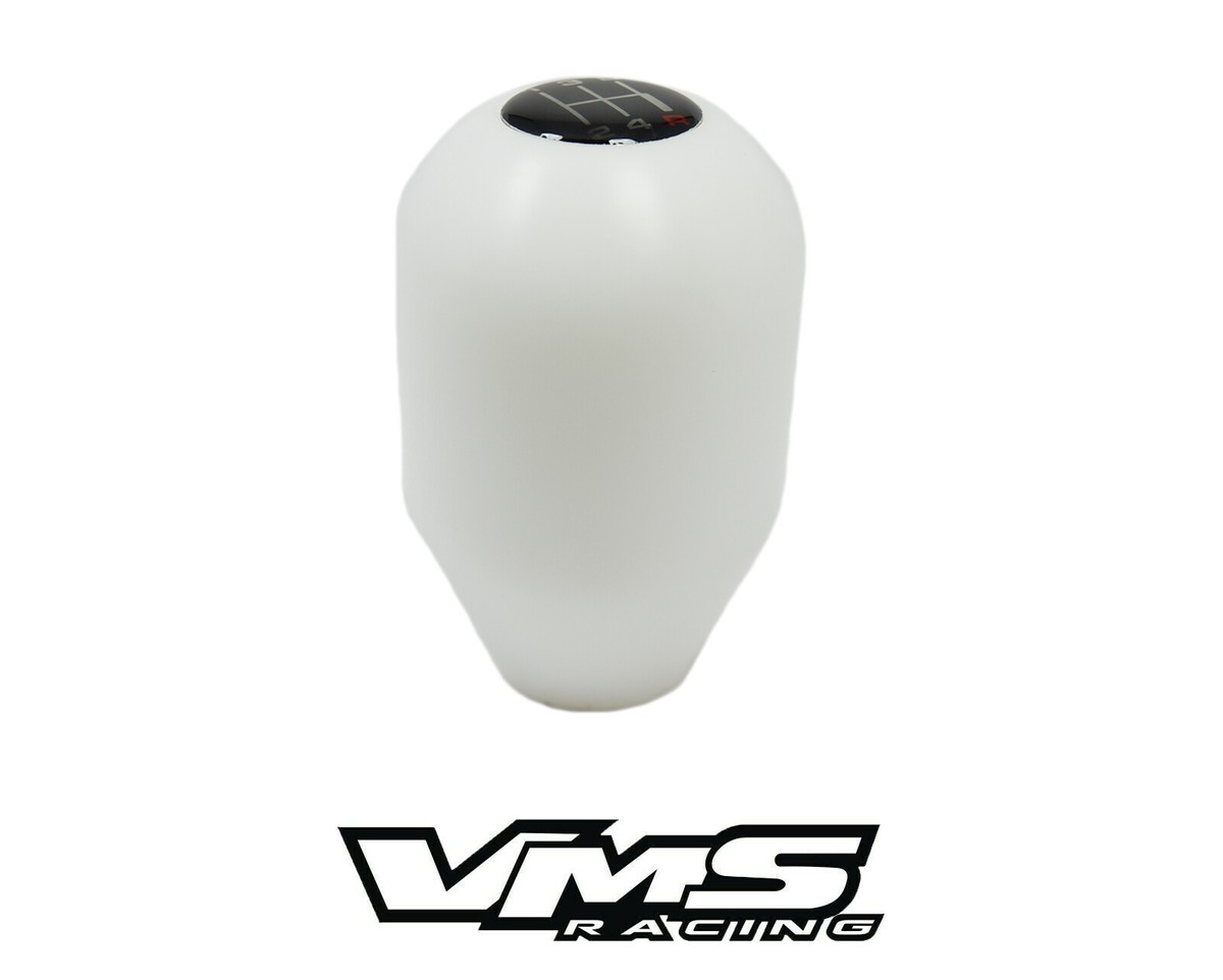 VMS RACING WHITE TEFLON DELRIN GEAR LEVER SHIFT KNOB FOR MAZDA 5