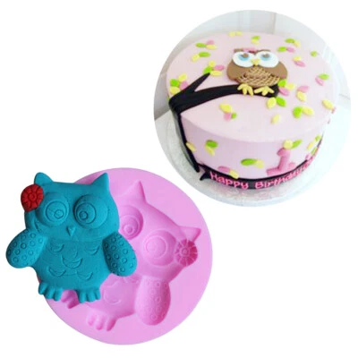 Cartoon Búho Molde de Silicona - Decoración Tartas-Chocolate-Glaseado-Fondant - Imagen 1 de 4