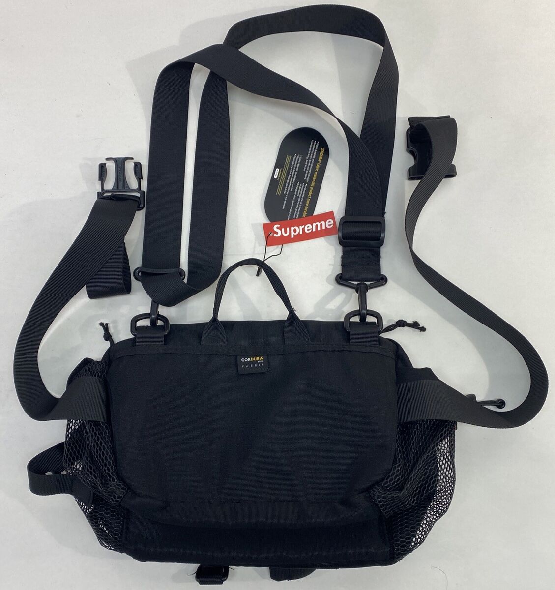 SS20 Supreme Waist Bag Black Shoulder Belt Cordura | eBay SS20 Supreme Waist Bag Black Shoulder Belt Cordura | eBay