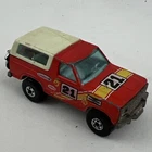 VTG 1980 Hot Wheels "FORD BRONCO" Blackwalls with Motorcycle on the back