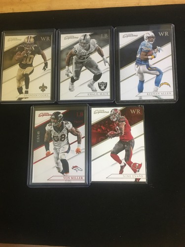 2016 Panini Prime Signatures Football Card Lot 17 Cards Lot Resale Wholesale - Picture 3 of 3