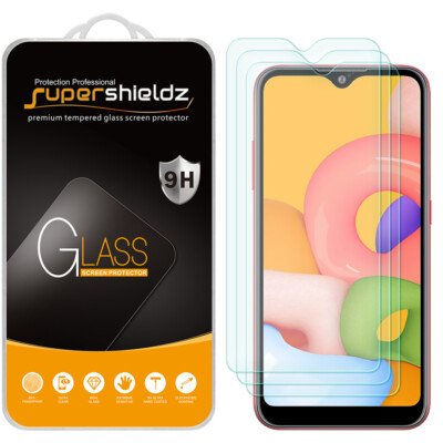 [3-Pack] Supershieldz Tempered Glass Screen Protector for Samsung Galaxy A01