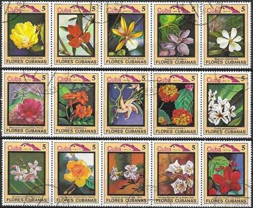 Timbres Flore 2480/2494 o (72121EY) - Afbeelding 1 van 1