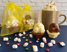 3 Easter Bunny BUM Belgium Hot chocolate stirrers/sticks/spoons/chocolat au lait