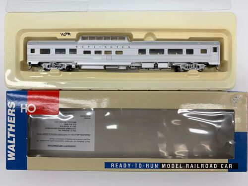 HO Walthers 85' Budd Dome Coach Car Train #932-6487 Burlington Route. - Picture 1 of 12