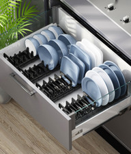 40cmBowl/Dish Drainer Rack Organizer Storage Cabinet Drawer Plate Holder Kitchen