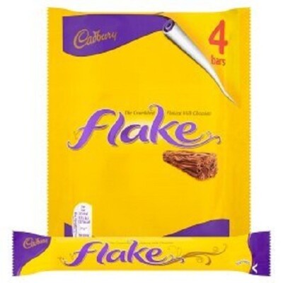 4-Bars Cadbury Flake Chocolate Imported from UK, Exp. 06/25