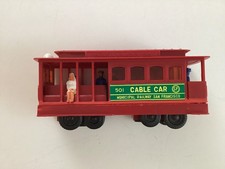 Vintage San Francisco Souvenir Trolley Car With Friction Motor  Ringing Bell