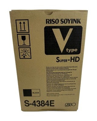 RISO SOYINK S-4384E V-Type Super-HD Tinte Schwarz Original NEU OVP V8000