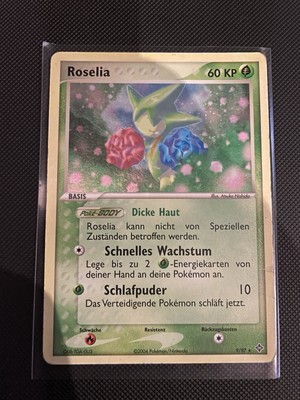 Roselia, EX Drache 9/97, Pokemon TCG, Zustand Excellent, Deutsch