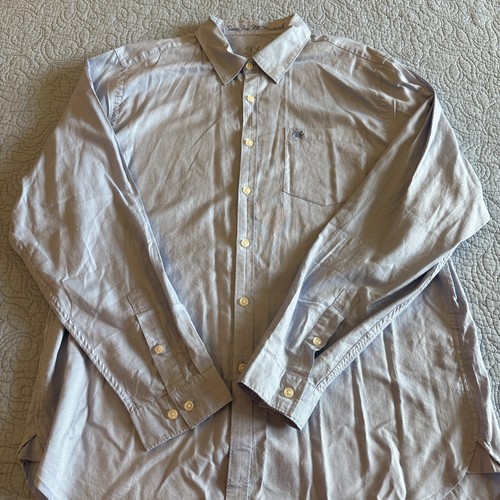 7 For All Mankind Men's XL Oxford Shirt Blue Button Down Long Sleeve NWT - Picture 2 of 11