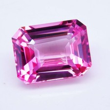 Rare Natural Pinkish Padparadscha Sapphire 15.20 Ct Radiant Cut Certified