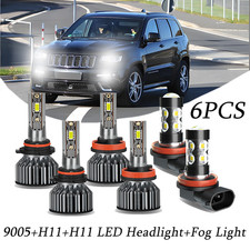 For Jeep Grand Cherokee Utility 2012-18 Led Headlightsfog Lights Bulbs 120w 12v For Jeep Grand Cherokee Utility 2012-18 Led Headlightsfog Lights Bulbs 120w 12v