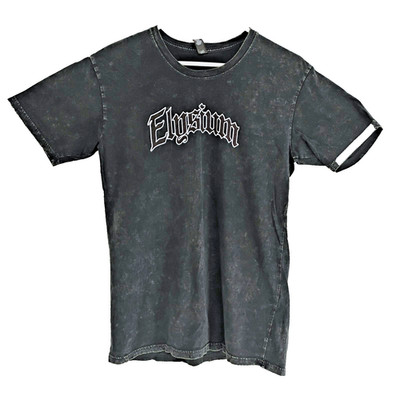 AS Colour Elysium Samuraii Japanese Black Acid Wash T-Shirt Mens Medium Soft