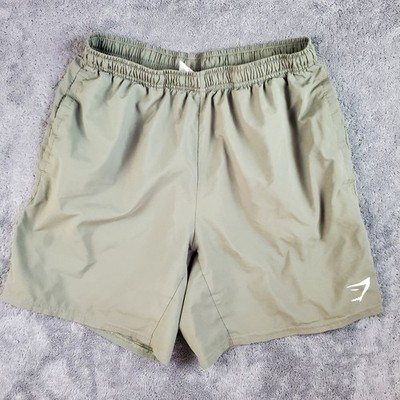 Gymshark Shorts Men's M Green Arrival 7'' Unlined Training Woven Active A2A1L