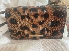 Brahmin Minuette Golden Lynx Melbourne Leather Crossbody Purse NWT $245