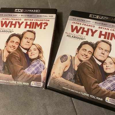 2016 Why Him? 4k UHD Blu Ray James Franco slipcase Comedy Drama Family Funny