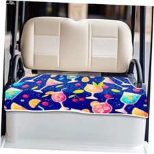 Championship Lemon Golf Cart Seat Covers, Comfortable Cooling Golf Champagne