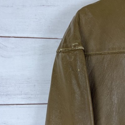 Vintage 50s California Sportswear Leather Jacket Sz 42 Brown Mens