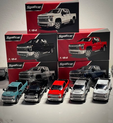 #ad Small Car 1:64 Silverado Pickup Truck Sports Model Diecast Metal Car $25.99