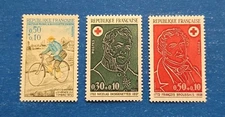 France Stamps, Scott B460-B462 Complete Sets MNH