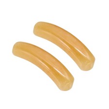 2 Pcs 36 x 10 mm Natural Curved Quartz Stone Crystal, Yellow