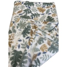 Little Miracles HTF Costco Baby Blanket Plush Fleece Leaf Jungle Forest EUC