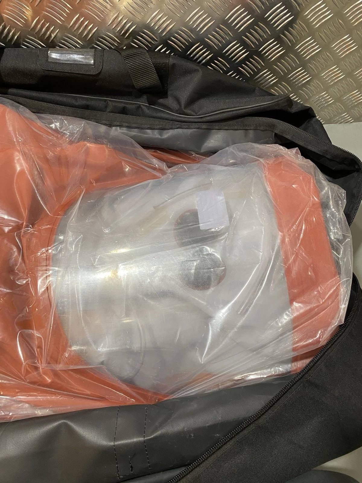 Ansell Alphatec EVO Red Hazmat Suit With Hood Size XL Brand New In Bag 4