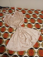 Vnt Large Shadowline Pale Pink/Peach Nylon Nightgown Slip Lingerie Size 40