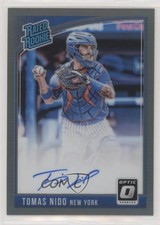 2018 Donruss Optic Rated Rookie Signatures Black Prizm 3/25 Tomas Nido Auto 2ct